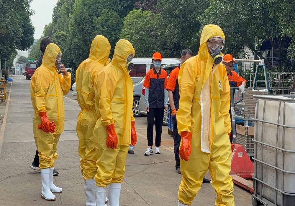 化學(xué)品泄漏演練